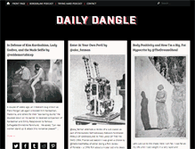 Tablet Screenshot of dailydangle.ca